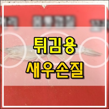 튀김용 새우손질하기 튀김용 새우손질하기