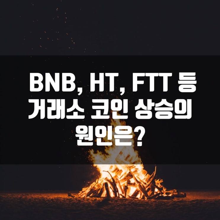  BNB, HT, FTT 등 거래소 코인 상승의 원인은?
