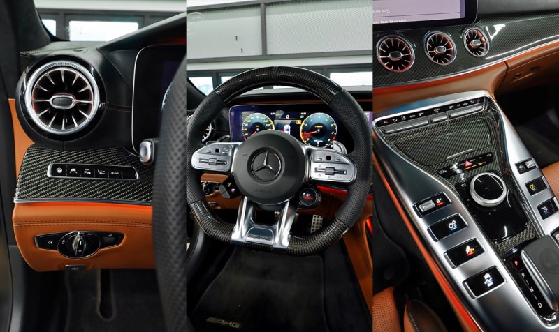 하남 초이로 / 핸들커스텀/염색 / 카본 스티어링 휠 / AMG GT