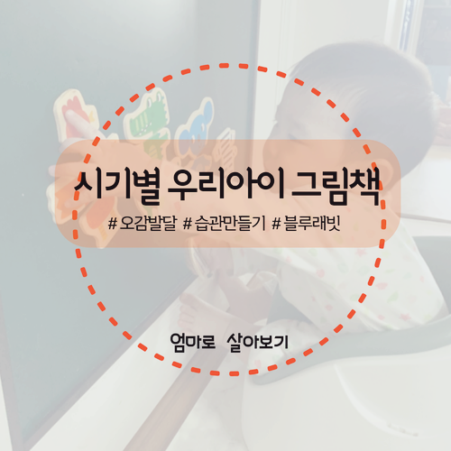  블루래빗 오감발달 그림책은 언제부터 보여줄까, 시기별 아기책