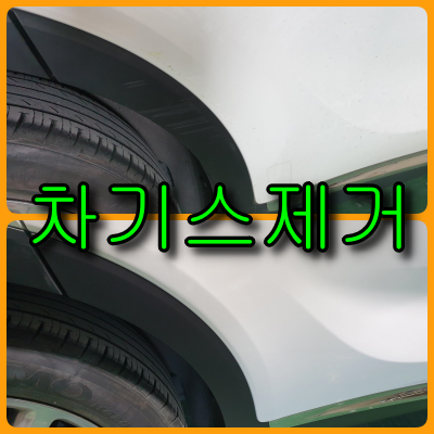  쏘렌토 뒷문 차 기스제거 작업 가니쉬 교환