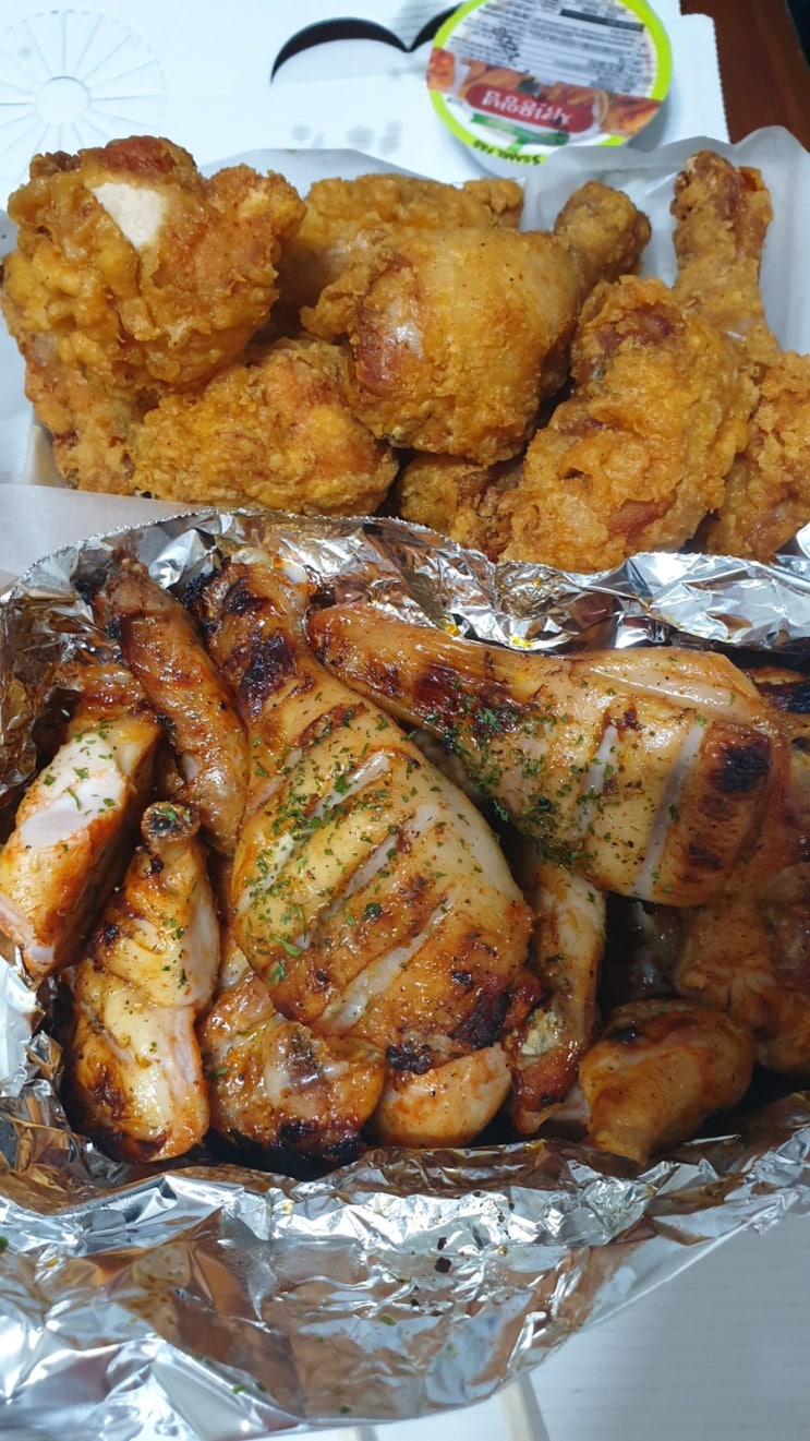  냠냠숯불두마리치킨 - 김해 치킨 배달맛집추천 #내돈내산