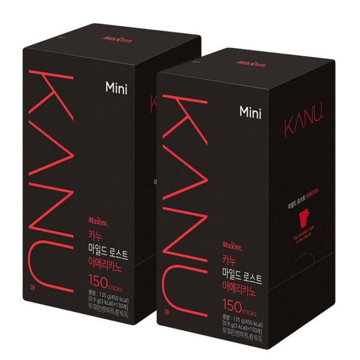 [할인제품] 맥심 카누 마일드 미니 아메리카노 135g 150T 46,500 원 