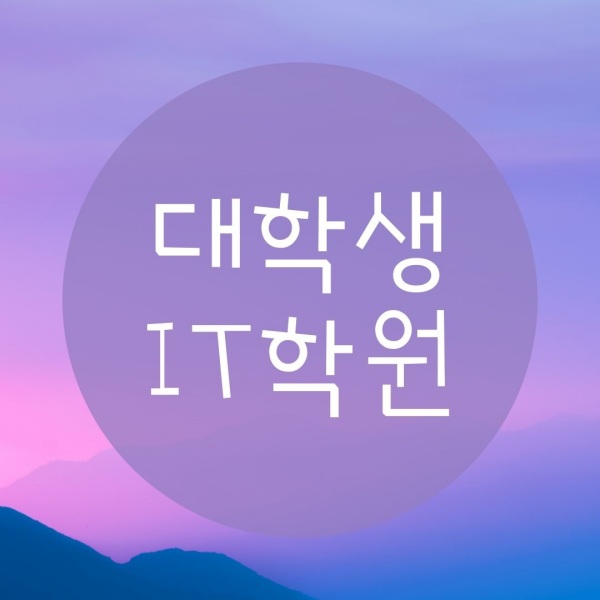  대학생IT학원, 4년제 대학생이 학원을 오는 이유