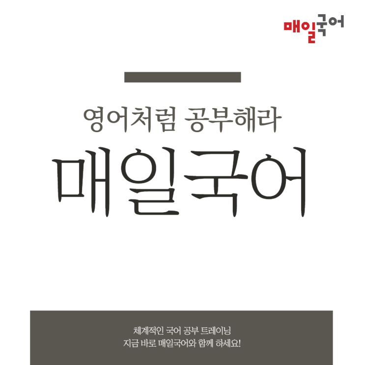  초등 중등 고등 국어 공부법: 영어처럼 매일국어해라!