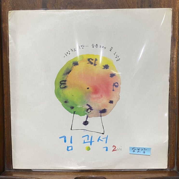  lp판 김광석 2집 사랑했지만 슬픈노래 그날들