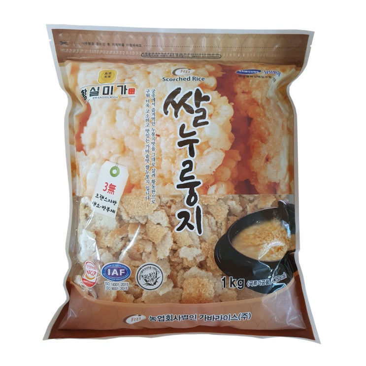 잘팔리는 황실미가 쌀누룽지, 1kg, 1개(로켓배송) 추천합니다