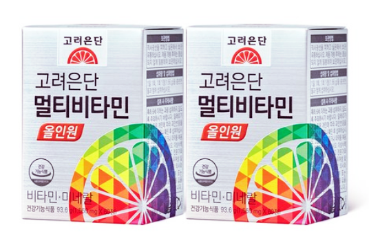  [고려은단]멀티비타민 올인원/유재석 종합비타민·멀티비타민 순위