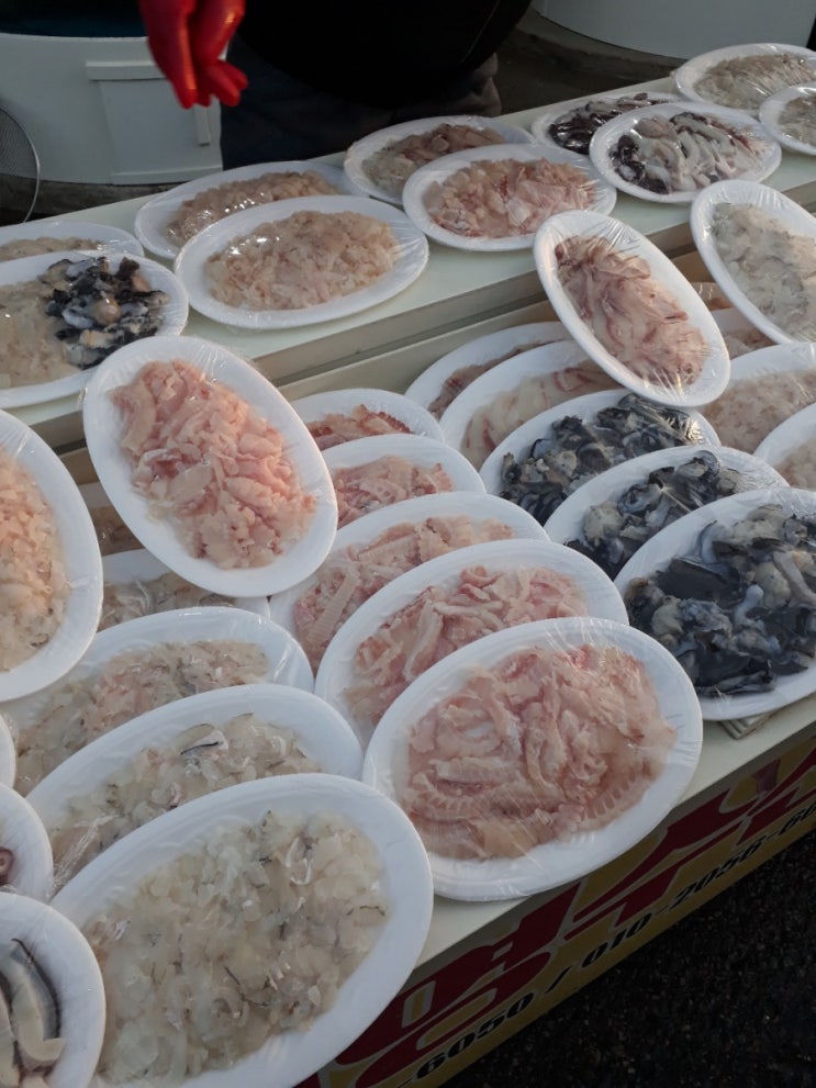  삼척 번개시장 오징어회, 가자미회, 도루묵 오늘의 시세와 삼척 새천년도로에서의 아름다운 일출 ~
