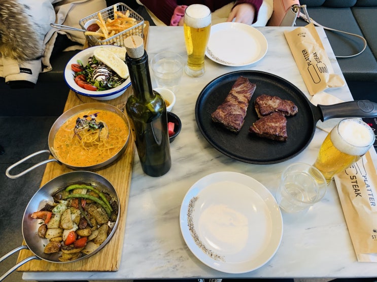  건대 스테이크 세트 구성 좋은 스테이터 맛집 고기집 가성비 추천