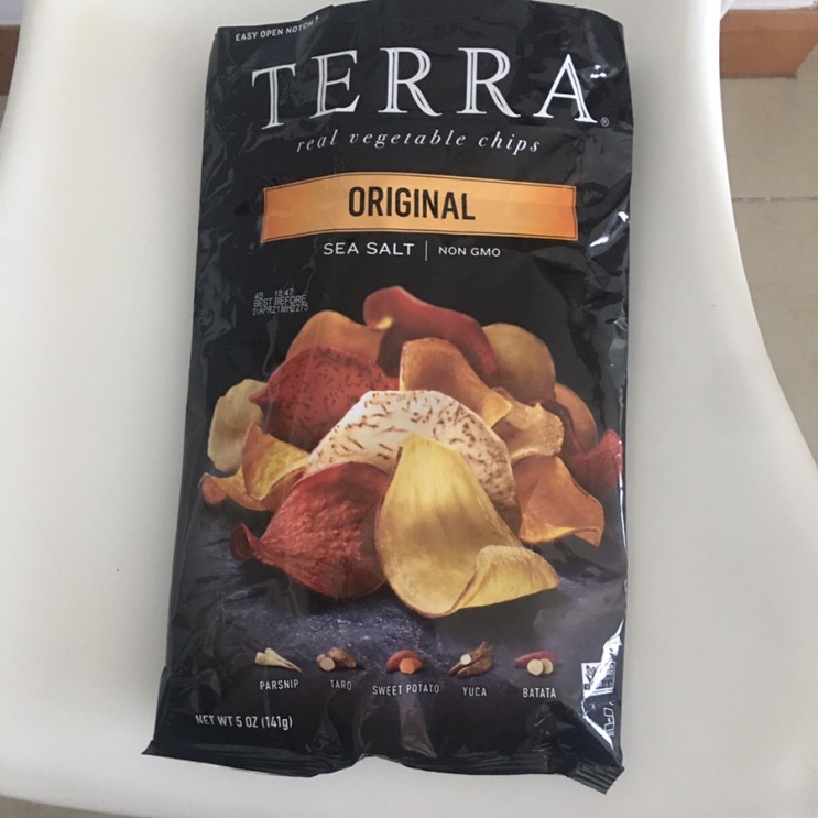 임산부와 아이에게 권할 수 있는 비건 과자 테라 칩 Terra Chips