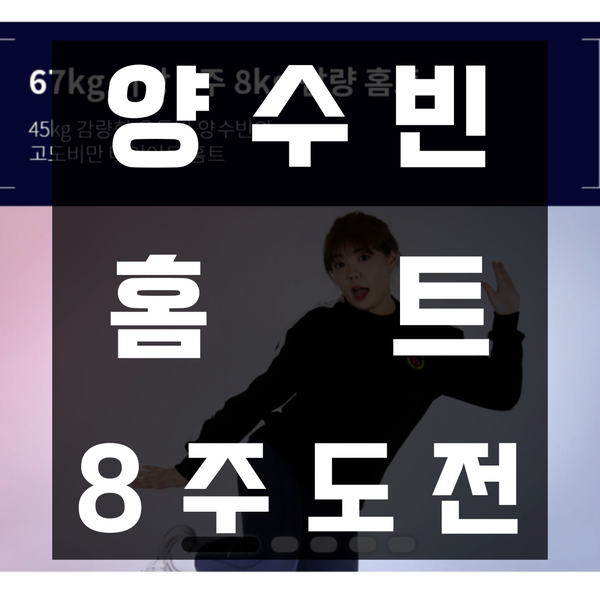  양수빈 홈트로 몸무게 감량 중