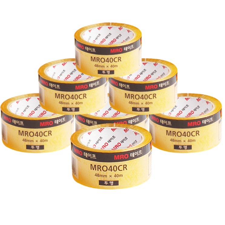 가성비갑 MRO 투명 박스테이프 48mm x 40m, 7개(로켓배송) 추천해요 가성비갑 MRO 투명 박스테이프 48mm x 40m, 7개(로켓배송) 추천해요