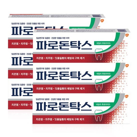  [추천특가] 파로돈탁스 데일리 후로라이드 치약 100gx6개 25,900 원 