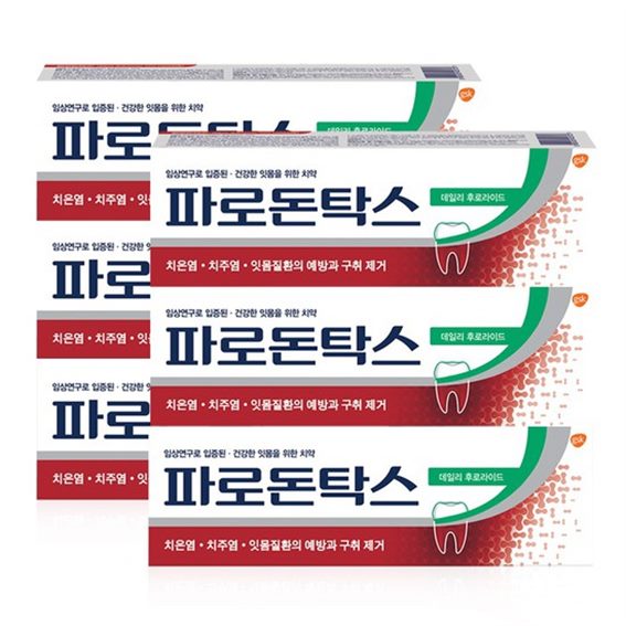 [추천특가] 파로돈탁스 데일리 후로라이드 치약 100gx6개 25,900 원 