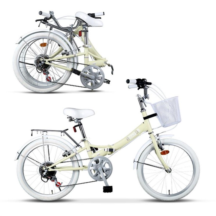 [특가제품] 21년형 바이맥스 샤프리 자전거 미니벨로 20인치 접이식 접이형 바구니 미니 생활 접이식자전거 129,000 원~! 13% 할인