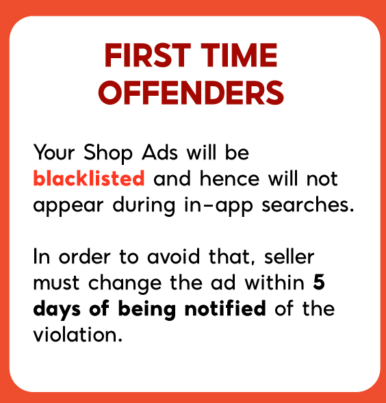  "쇼피(Shopee)" 셀러(판매자)라면, 꼭! 지켜야하는 쇼피 공식 규칙 1편 - 광고위반 패널티