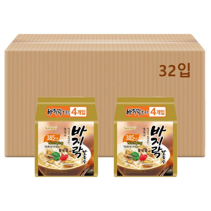 많이 찾는 삼양 바지락칼국수, 111g, 32개(로켓배송) ··· 많이 찾는 삼양 바지락칼국수, 111g, 32개(로켓배송) ···