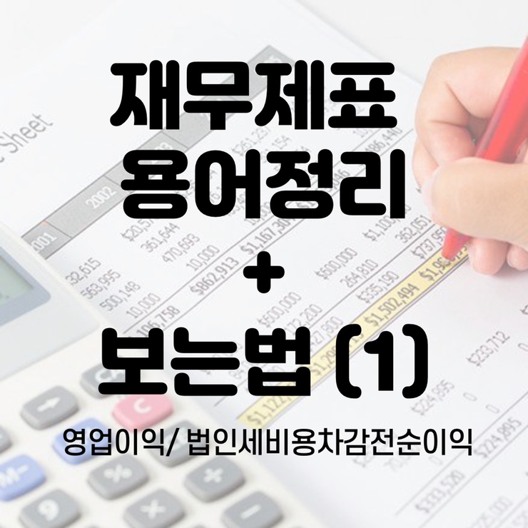  [재무제표 보는법 (1)] 주식투자 시 꼭 피해야 하는 종목- 영업손실에 주목하라 (영업이익/법인세비용차감전순이익)