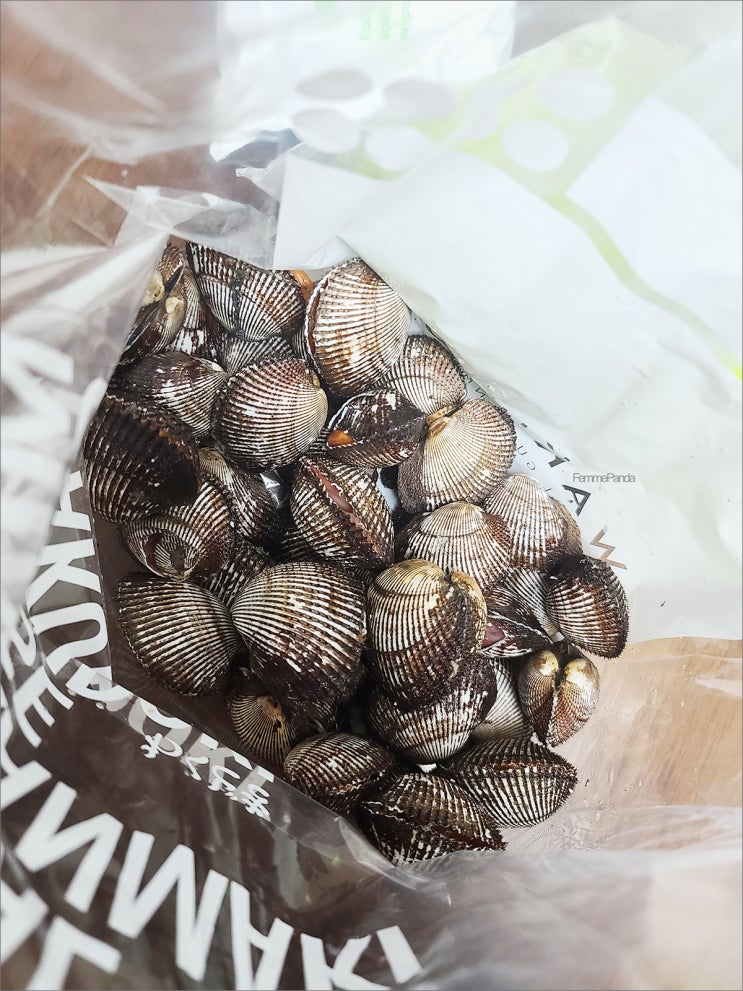  커다란 꼬막이 한바가지에 5천원, 꼬막 손질해서 꼬막 데침 해먹기 :D