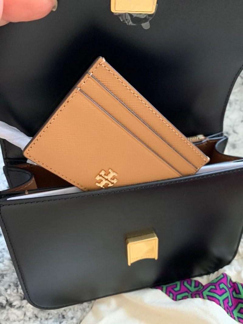 토리버치 브리튼 크록 집 카드케이스 카드지갑 : 네이버 블로그