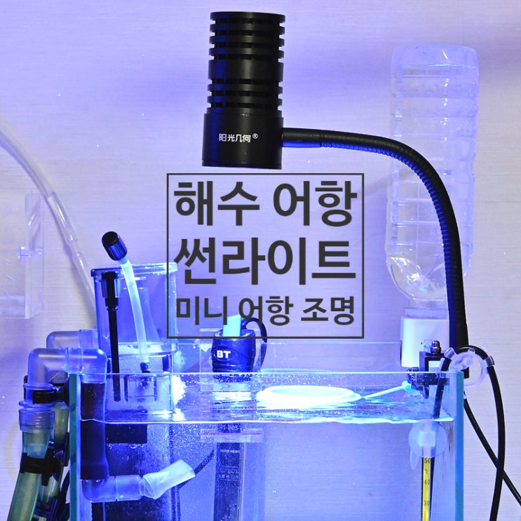  25큐브 어항에 추천하는 썬라이트 미니 어항 조명