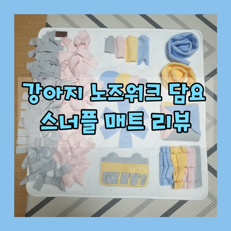  [강아지 노즈워크 담요] 분리불안에 좋다는 아띠지기 스너플매트/내돈내산 후기