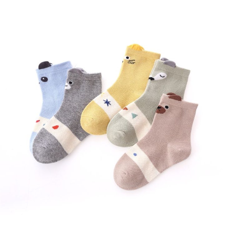  [특가상품] 양말폭탄 아동용 동물나라중목 양말 5족 5,900 원 ~