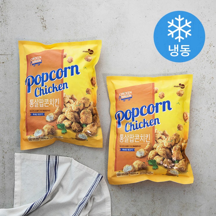 잘팔리는 마니커에프앤지 통살팝콘치킨 (냉동), 500g, 2개(로켓배송) 좋아요 잘팔리는 마니커에프앤지 통살팝콘치킨 (냉동), 500g, 2개(로켓배송) 좋아요