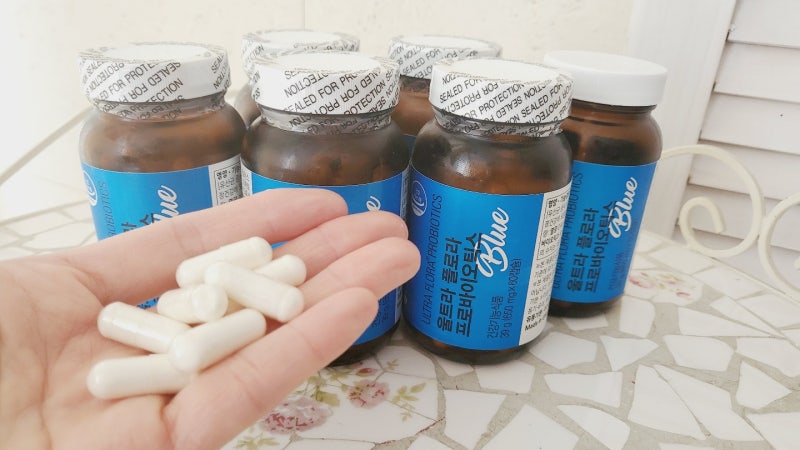 임산부,아이도걱정없는 여에스더 유산균 블루를 먹고 있어요.(먹는 시간, 먹는 법)