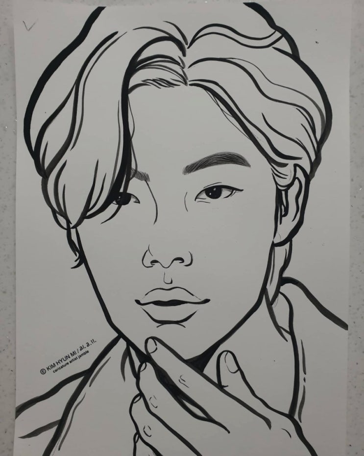 #<b>류준열</b>캐리커쳐 #공유캐리커쳐 #김태리캐리커쳐 #팝아트