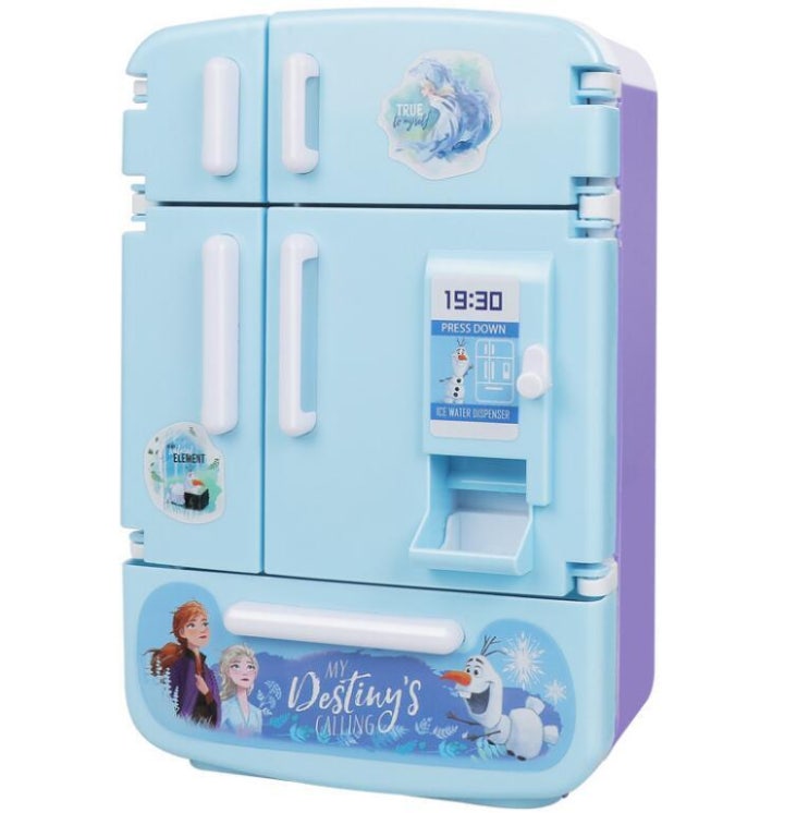 많이 팔린 겨울왕국 어린이 주방놀이 미니 냉장고 장난감 DS2890, 블루 ···