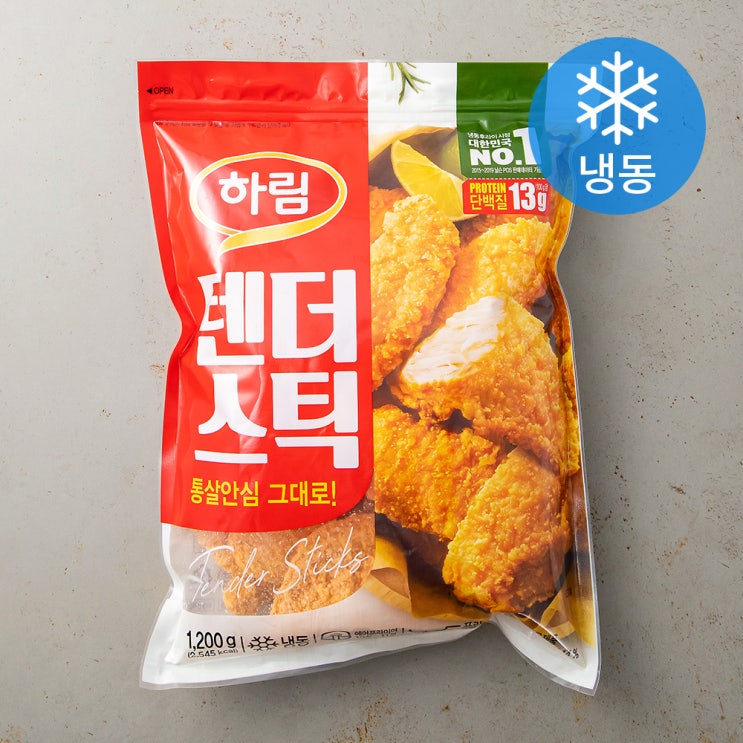 선호도 좋은 하림 텐더스틱 (냉동), 1200g, 1개(로켓배송) 좋아요