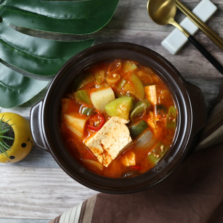  감칠맛 나는 애호박 고추장찌개 지상 최고의 레시피