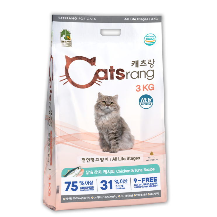 후기가 정말 좋은 캐츠랑 NEW 전연령 올라이프 고양이 건식사료, 닭 + 참치, 3kg(로켓배송) 추천해요 후기가 정말 좋은 캐츠랑 NEW 전연령 올라이프 고양이 건식사료, 닭 + 참치, 3kg(로켓배송) 추천해요