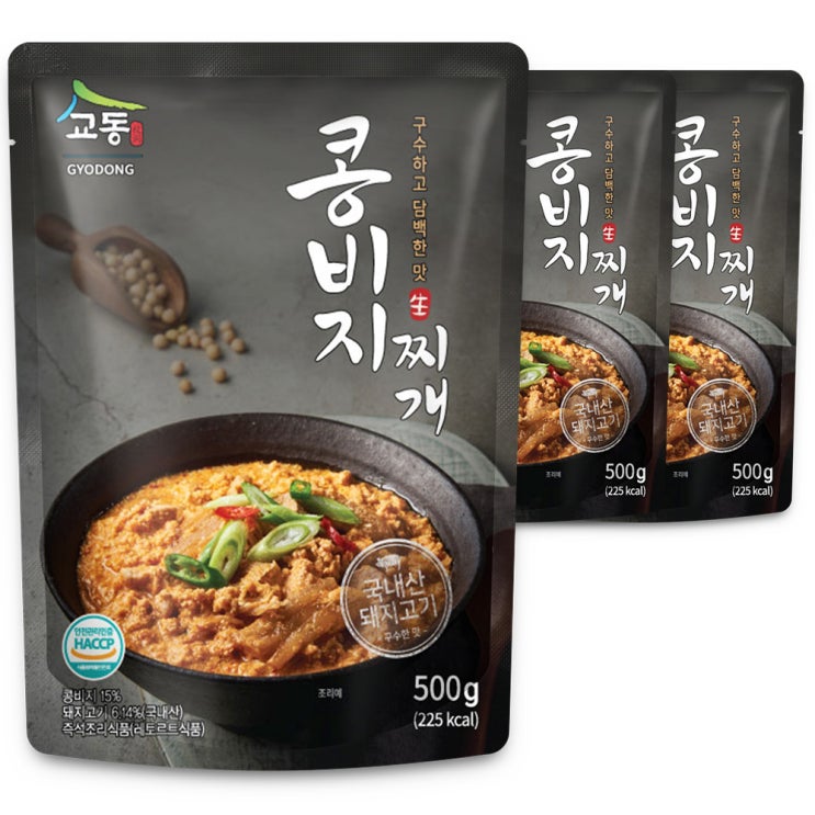 최근 인기있는 하우촌 즉석 콩비지찌개, 500g, 3팩(로켓배송) 추천해요