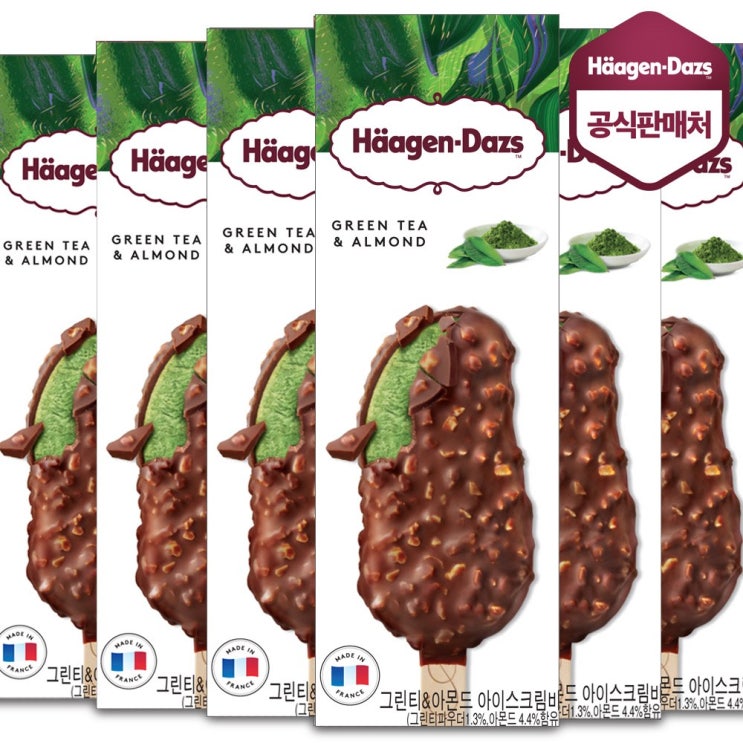 당신만 모르는 하겐다즈 아이스크림 스틱바 그린티앤아몬드 X 6개, 단일상품 추천해요 당신만 모르는 하겐다즈 아이스크림 스틱바 그린티앤아몬드 X 6개, 단일상품 추천해요