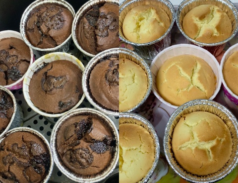  발렌타인데이 - 플레인 머핀, 초코 머핀, 아몬드 쿠키 만들기
