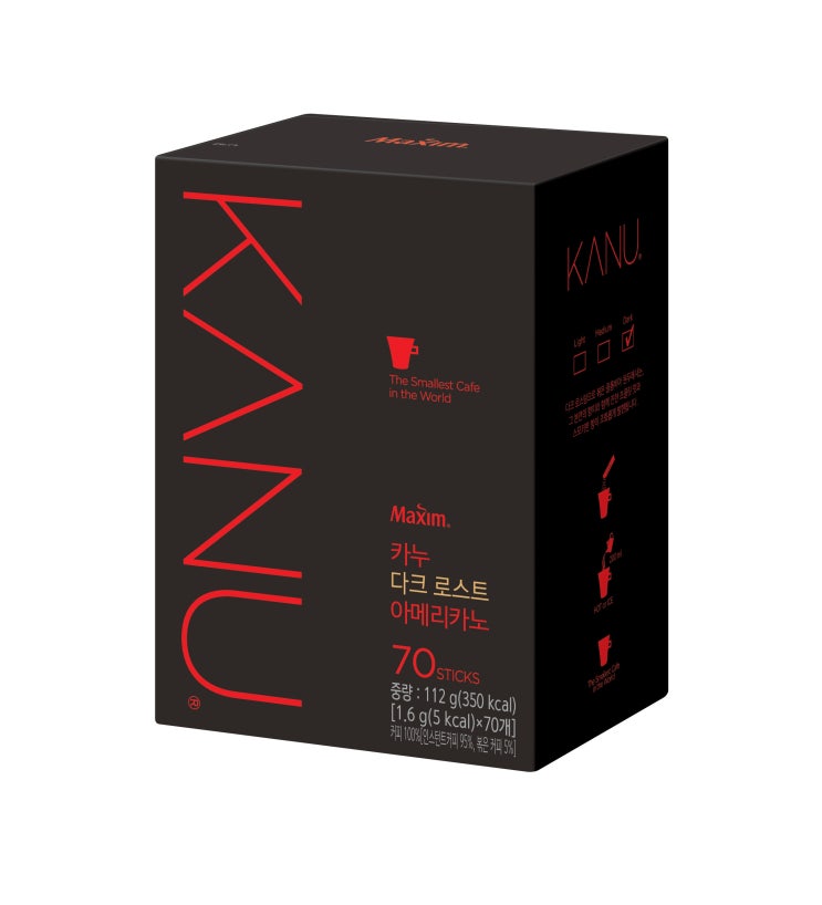 인지도 있는 카누 다크로스트 아메리카노, 1.6g, 70개 ··· 인지도 있는 카누 다크로스트 아메리카노, 1.6g, 70개 ···