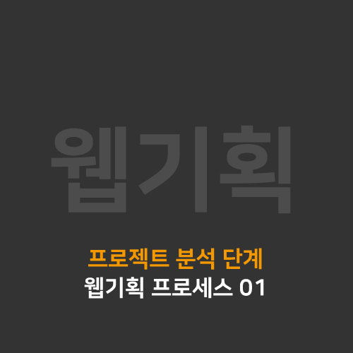  [웹기획] 웹기획 프로세스 01 - 프로젝트 분석단계 [프로세스] (실무에서는?)