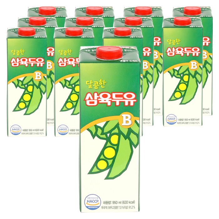 선호도 높은 삼육 삼육두유 달콤한 B, 950ml, 12개 ··· 선호도 높은 삼육 삼육두유 달콤한 B, 950ml, 12개 ···