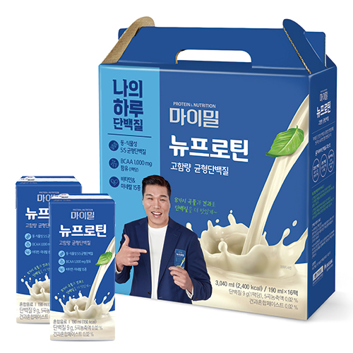 핵가성비 좋은 마이밀 마시는 뉴프로틴, 190ml, 16개(로켓배송) 좋아요 핵가성비 좋은 마이밀 마시는 뉴프로틴, 190ml, 16개(로켓배송) 좋아요