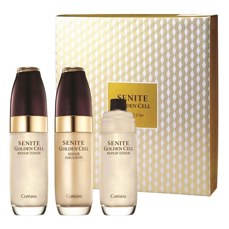 선호도 좋은 쎄니떼 골든셀리페어 2종 세트, 토너 150ml + 에멀젼 150ml, 1세트(로켓배송) ··· 선호도 좋은 쎄니떼 골든셀리페어 2종 세트, 토너 150ml + 에멀젼 150ml, 1세트(로켓배송) ···