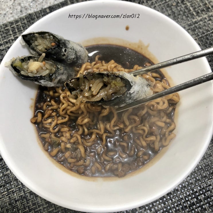  [김말이 만들기] 남은 잡채 활용 레시피 NO 밀가루! 쫀득쫀득해~