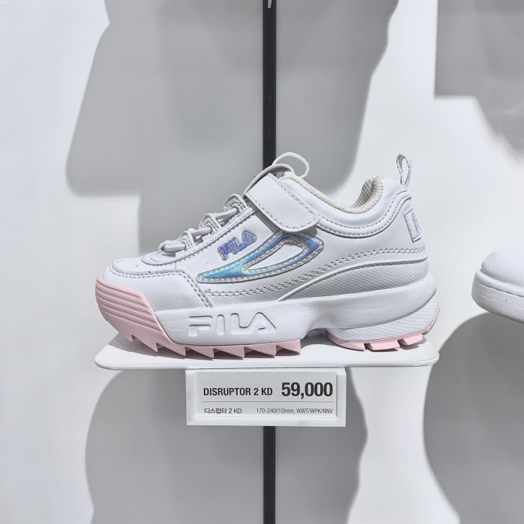  [할인정보] 휠라키즈 아동 디스럽터 운동화 핑크 3GM01089_154 34,810 원 