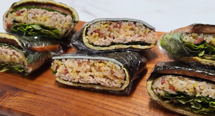  요즘 핫한 《접는김밥 & 계란말이 케이크》 간단하게 만드는 법