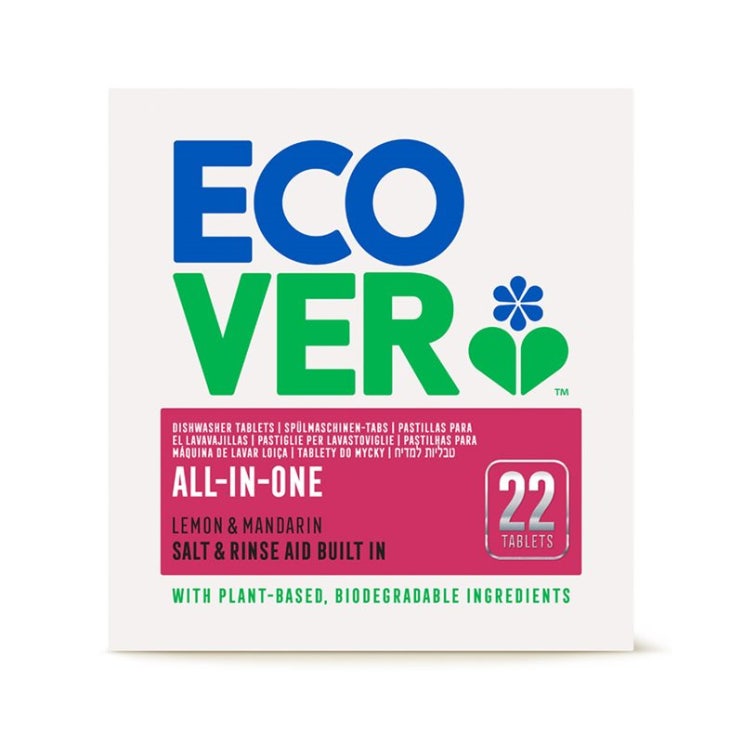  [특가상품] ECOVER 에코버 식기세척기세제 뉴올인원 440g 14,700 원 