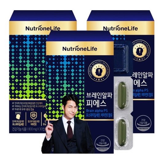  뉴트리원 정우성 브레인알파 피에스/포스파티딜세린 뇌영양제 효능·추천