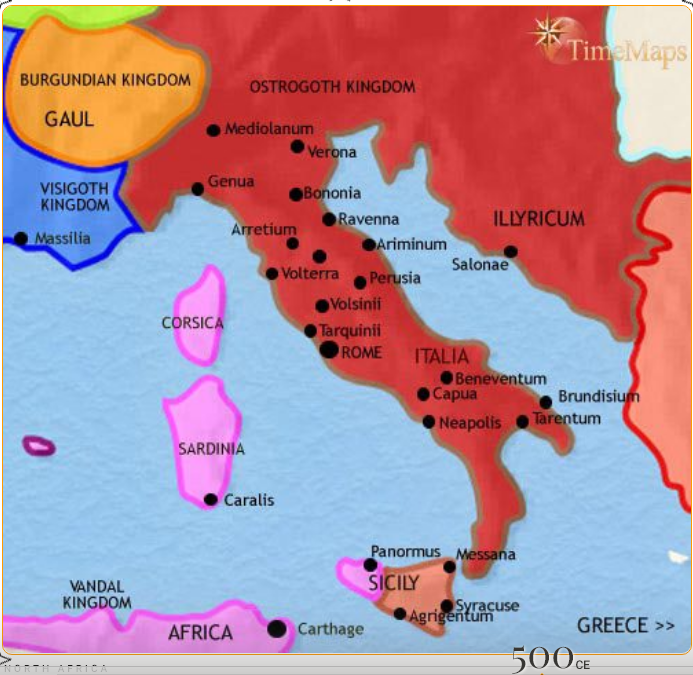 이탈리아 지도 지역