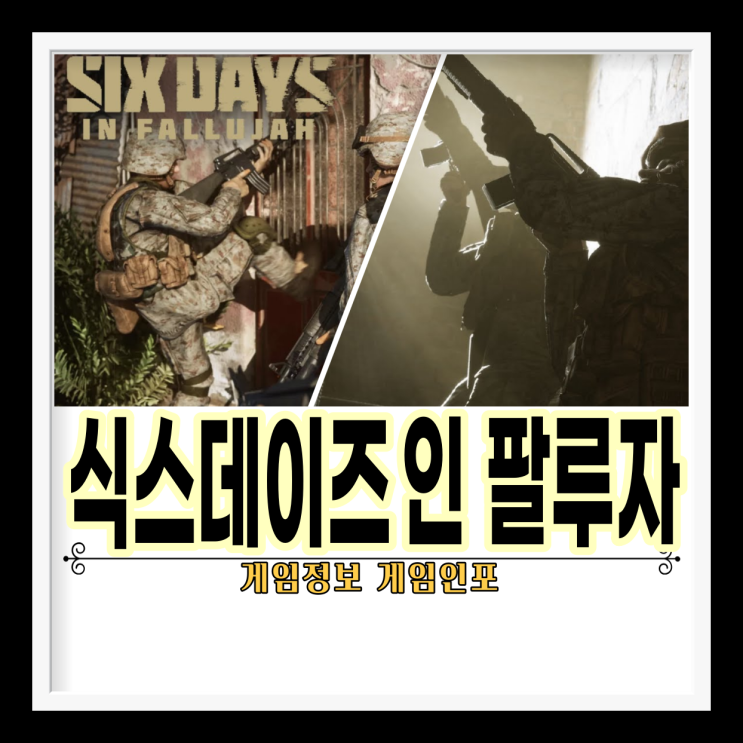  이라크전 알카에다 와 미해병대 팔루자 지역 전투를 바탕으로 제작한 게임 '식스 데이즈 인 팔루자(Six Days in Falluja)' 밀리터리 게임